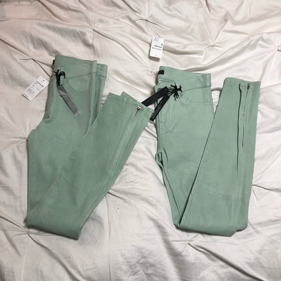 NWT J Brand Super Skinny Mint Leather Pants - Picture 7 of 8